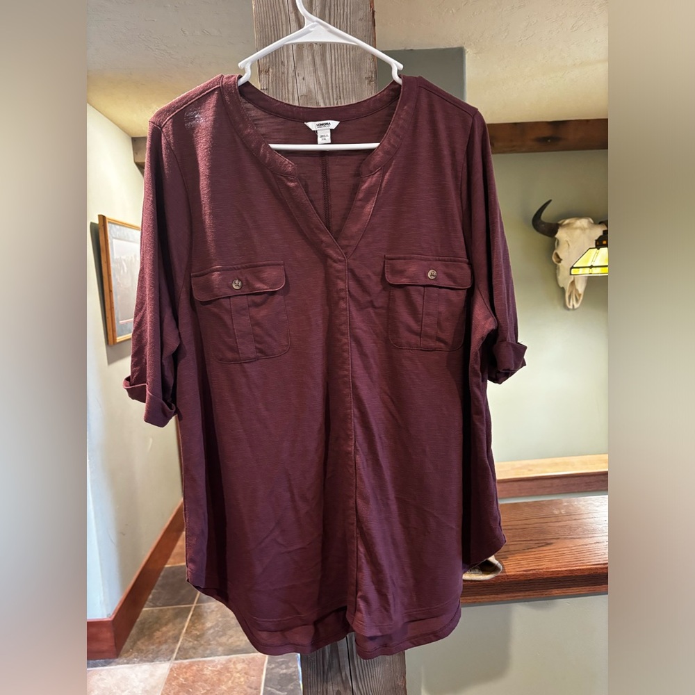 Plum Dressy Shirt